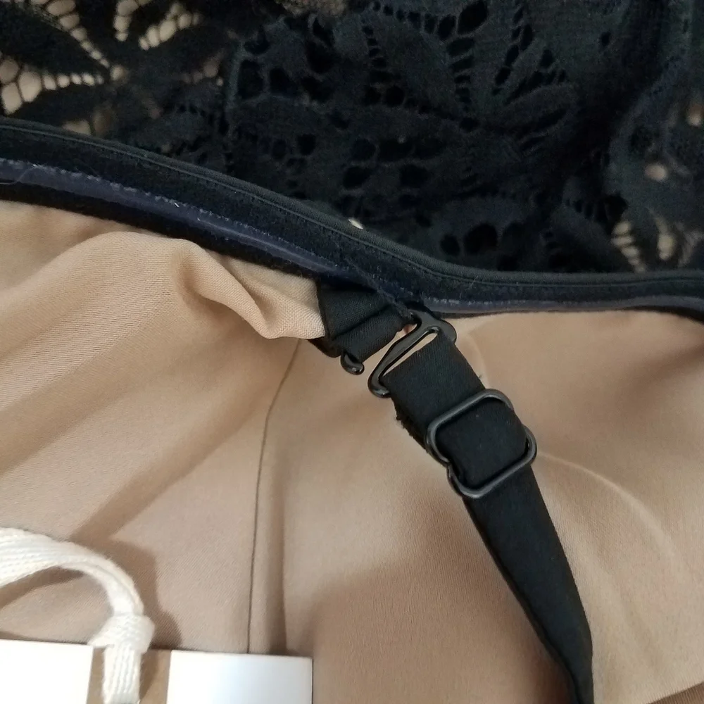Jessica Simpson Black and Tan Dress 12 NWT